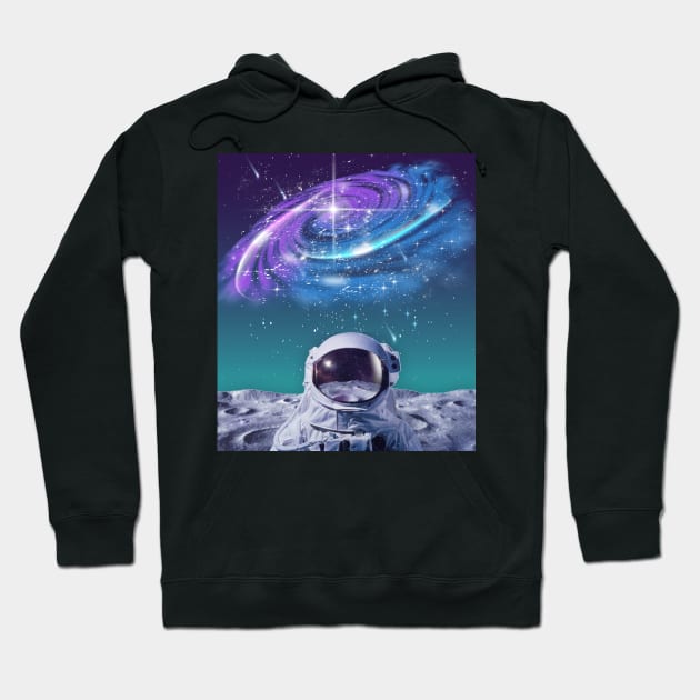 Spaceman Nebula Hoodie by By Diane Maclaine